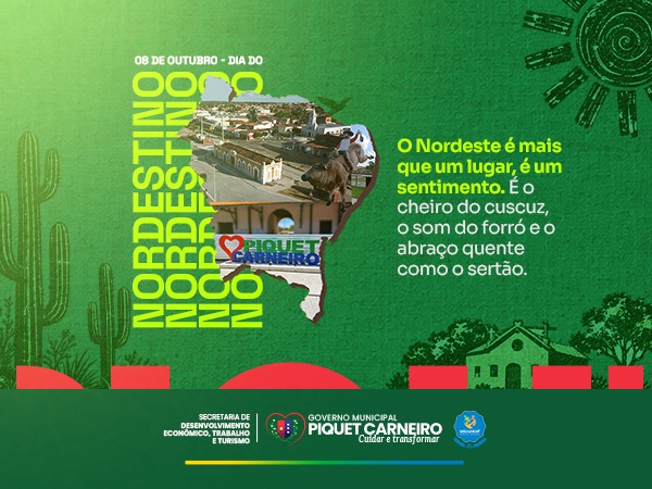 08 de Outubro - Dia do Nordestino! Feliz Dia meu Povo!